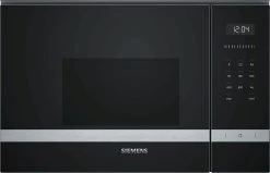 Siemens BF525LMS0 Mikrowelle Integriert Solo-Mikrowelle 20 L 800 W Schwarz, Edelstahl