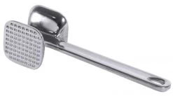 4x Fleischhammer Aus Aluminium, Hochglanzpoliert, Mit Einer Glatten Und Einer