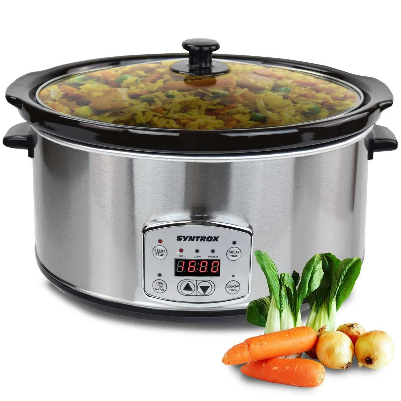 Digitaler Slow Cooker Mit Timer 6,5 Liter