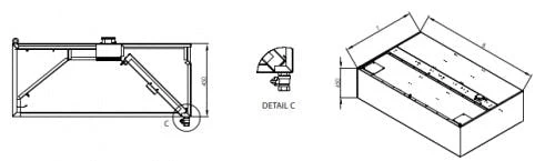 Stalgast Induktions-Wandhaube "Expert Line", 2900x1400x450 Mm, Kastenform Mit LC2 Typ A Zyklonen-/Labyrinthfilter - Image 7