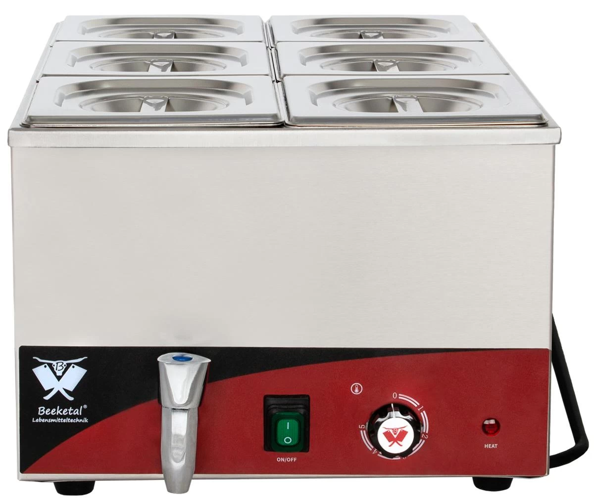 Beeketal Speisenwärmer Wasserbad Bain Marie BBM-6 - Image 2