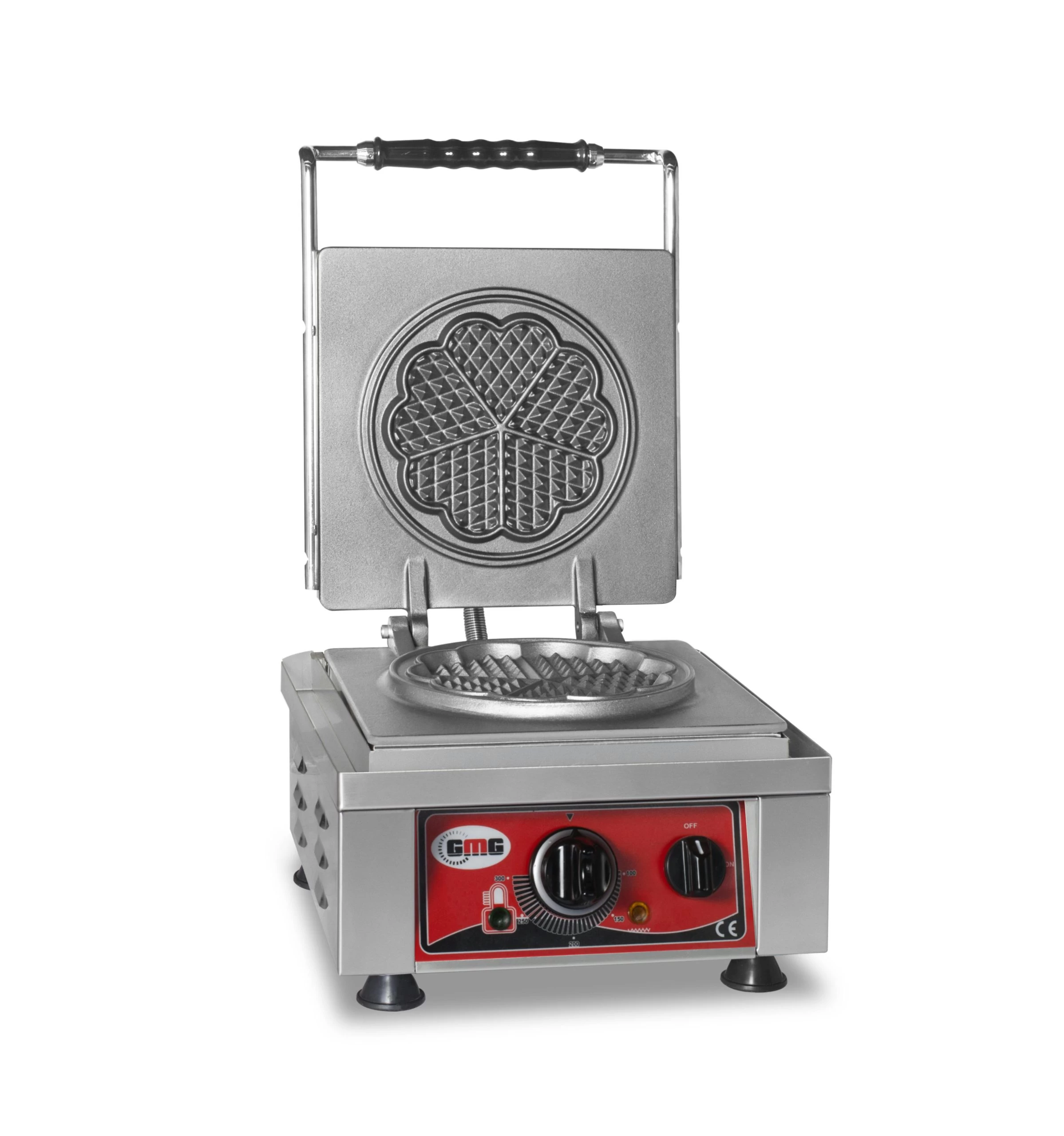 GMG - Waffeleisen Amore-S - 2x Ø 16cm - 50° Bis 300°C - Feste Backplatte Aus Gusseisen - Umlaufende Fettfangrinne - Gehäuse Edelstahl - Image 2