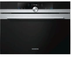 Siemens CF634AGS1 Mikrowelle Integriert 36 L 900 W Schwarz, Silber