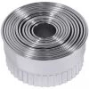 2x Contacto Ausstechsatz, Rund, Gewellt 12-teilig, Edelstahl, Durchmesser: 2,5 Cm - 10,5 Cm, Höhe: 5 Cm