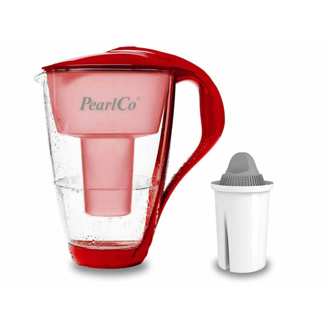 Glas-Wasserfilter Rot Inkl. 12 Protect+ Filterkartuschen - Image 4