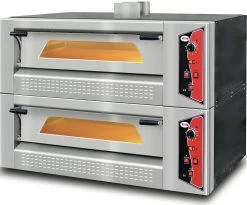 GMG - Gas-Pizzaofen PFG 9 - 9x Ø40cm | 10kW | 400V - Edelstahl 1 Backkammer
