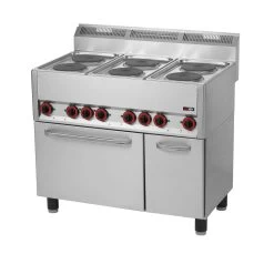Gastro Elektroherd 6 Platten Mit Backofen 15.13kW E-Herd Backofen Herd Umluft