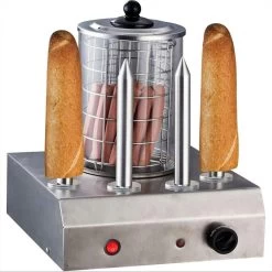 Hot Dog Maker Mit 4 Spießen Würstchenwärmer Bockwurstwärmer