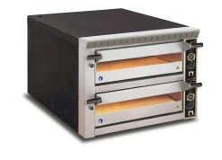 Cookmax Pizzaofen, 2 Backkammern Für 12 Pizzen ø 330 Mm, Vollschamott, Sicherheitsschütze