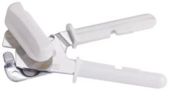 6x Büchsen-/Dosenöffner Verchromt Mit Plastikgriff, Länge: 18 Cm