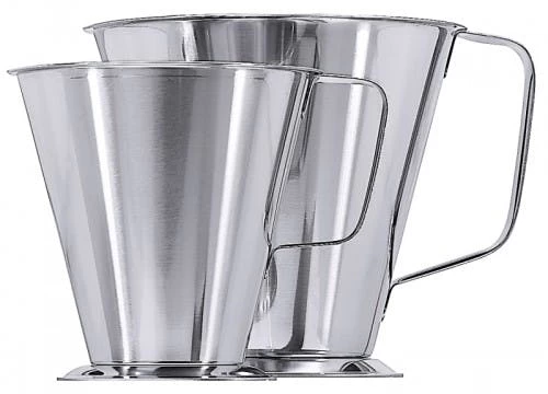 2x Contacto Maß, Zylindrisch, Edelstahl, Volumen: 1 L, Durchmesser: 11 Cm, Höhe: 13,5 Cm - Image 3