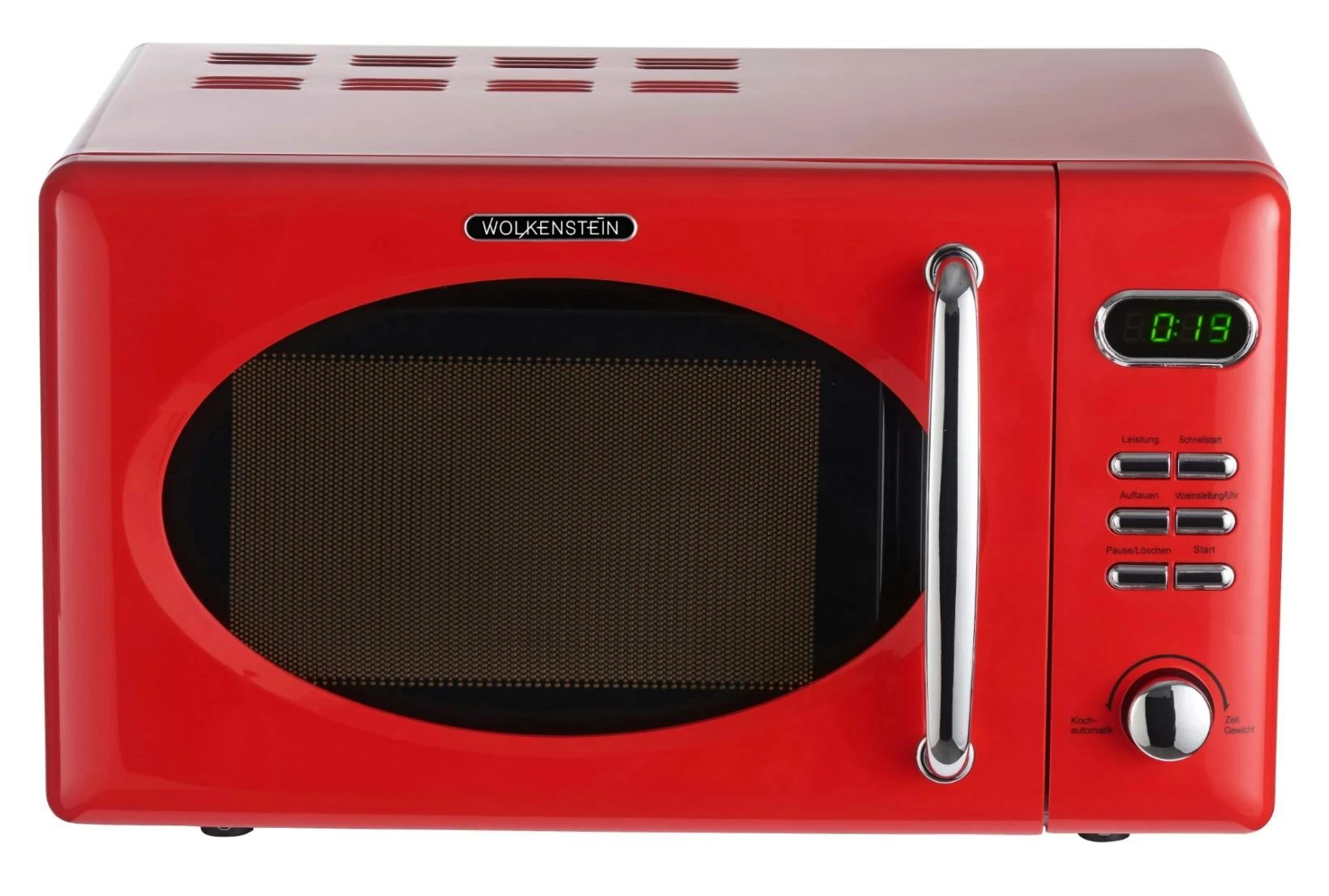 Fine Dinesty 2in1-Mikrowellen-Ofen Retro 23L 1000W 12 Programme Rot Rot - Image 5