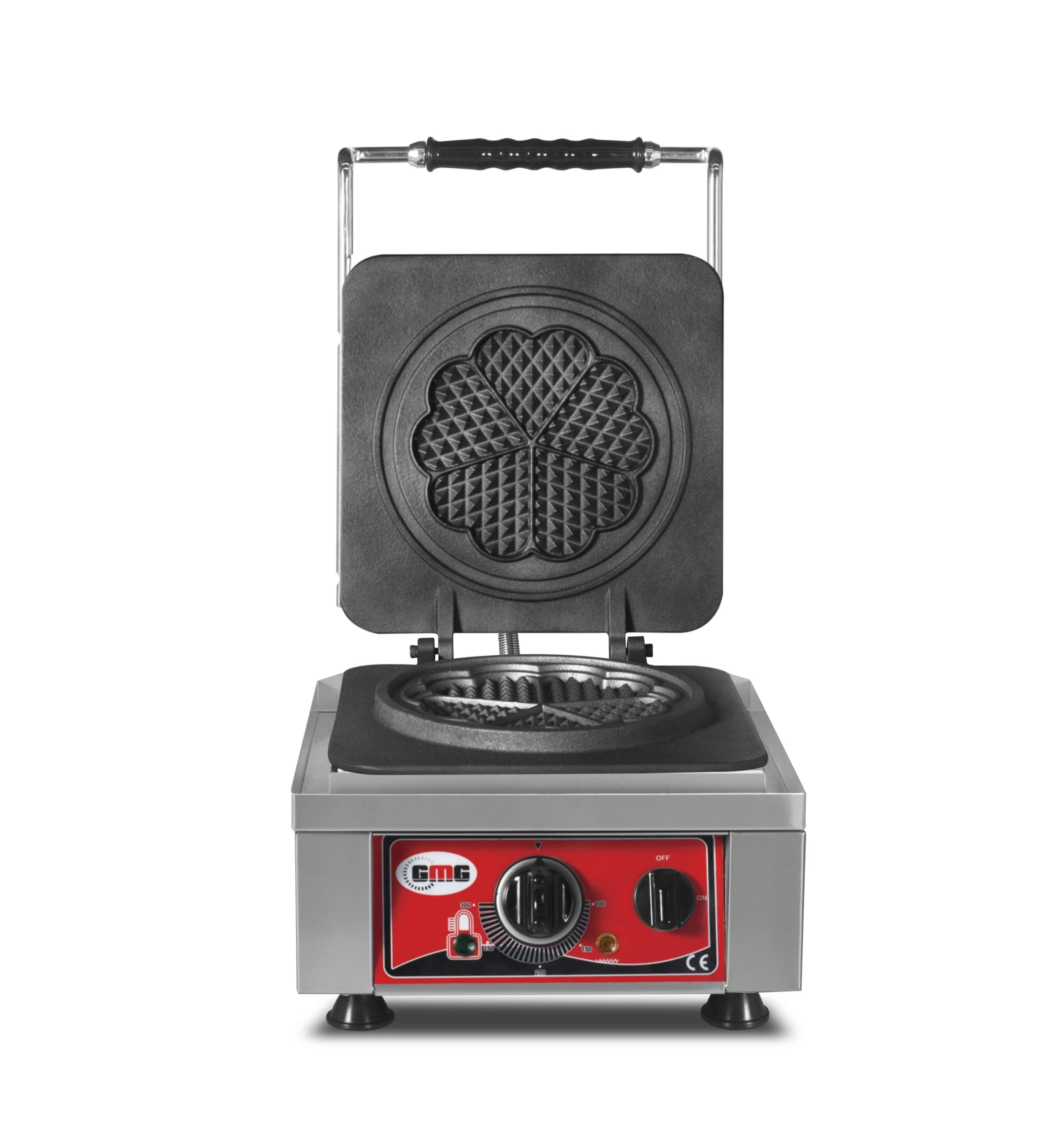 GMG - Waffeleisen Amore-S - 2x Ø 16cm - 50° Bis 300°C - Feste Backplatte Aus Gusseisen - Umlaufende Fettfangrinne - Gehäuse Edelstahl - Image 4