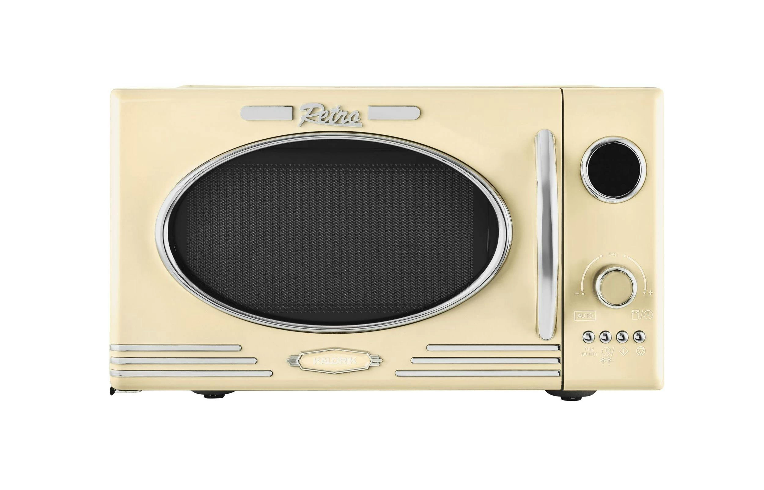 Wolkenstein WMW720 SC Creme Retro Mikrowelle 700Watt 20l Nostalgie - Image 6