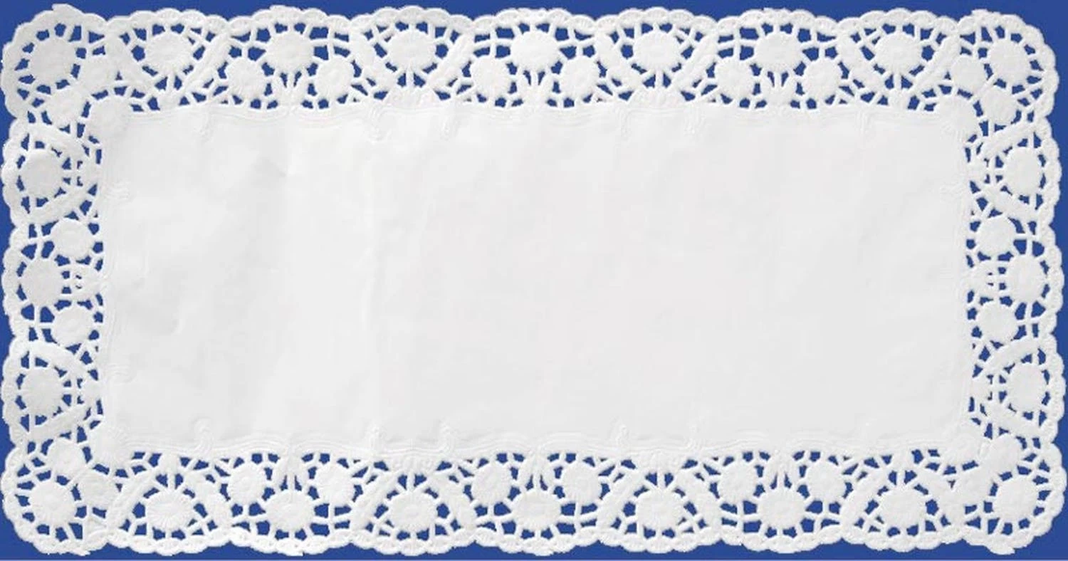 100x Deko-Tortenspitzen Eckig Weiß 26 X 34 Cm - Image 4