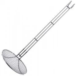 3x Contacto Back-/Frittierlöffel, Edelstahl, Stiellänge: 28,5 Cm, Durchmesser Schaufel: 10 Cm