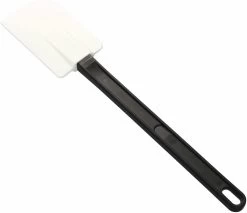 Schneider® Schneider - Stielschaber Weiss/schwarz Aus Silikon Griff Hitzebeständig L:350mm, Schaber:115x68mm