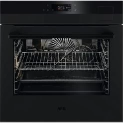 AEG 9000 SteamPro / Dampfbackofen / Dampfreinigung / Matt Black BSK792280T