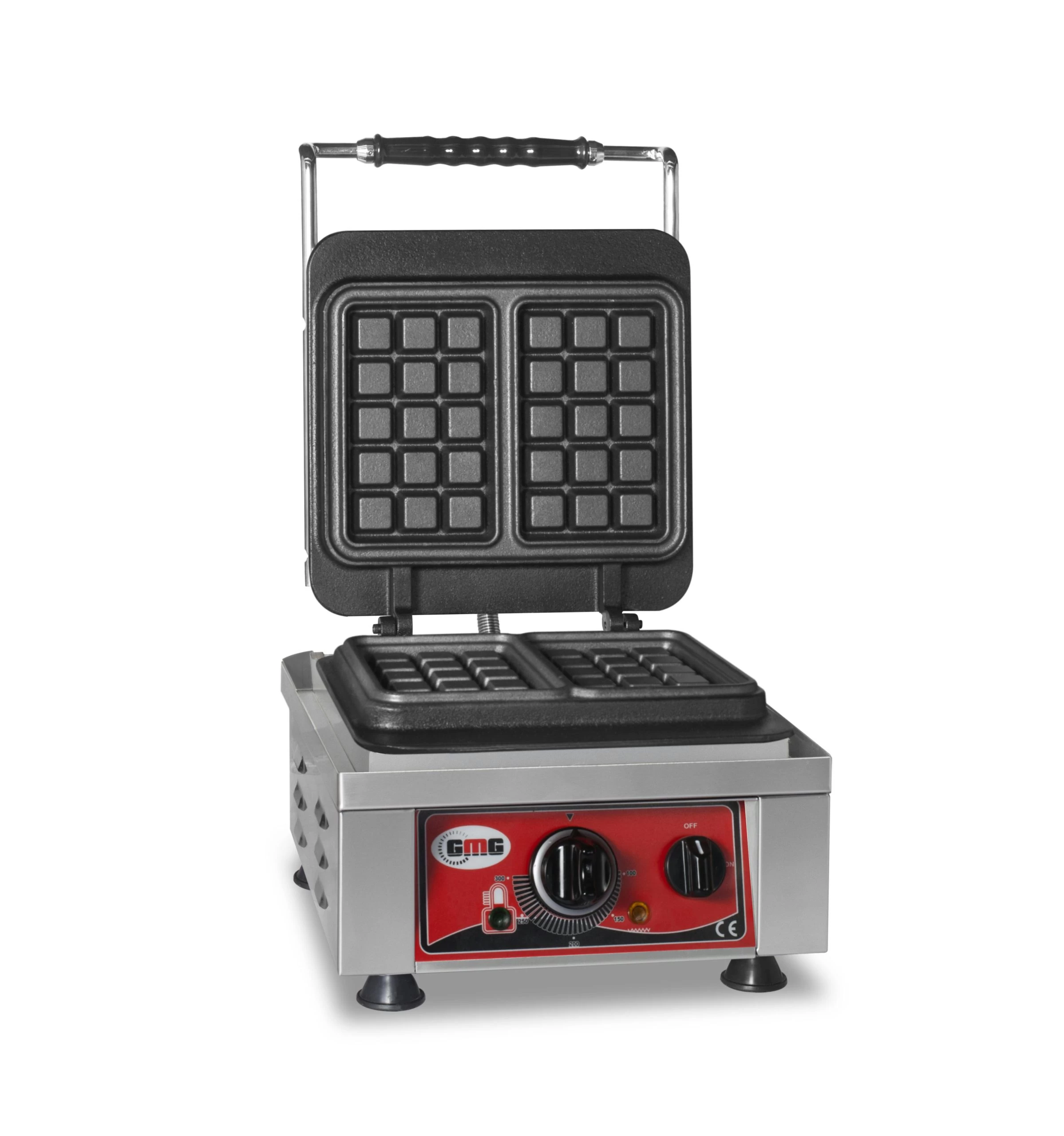 GMG - Waffeleisen Amore-S - 2x Ø 16cm - 50° Bis 300°C - Feste Backplatte Aus Gusseisen - Umlaufende Fettfangrinne - Gehäuse Edelstahl - Image 7