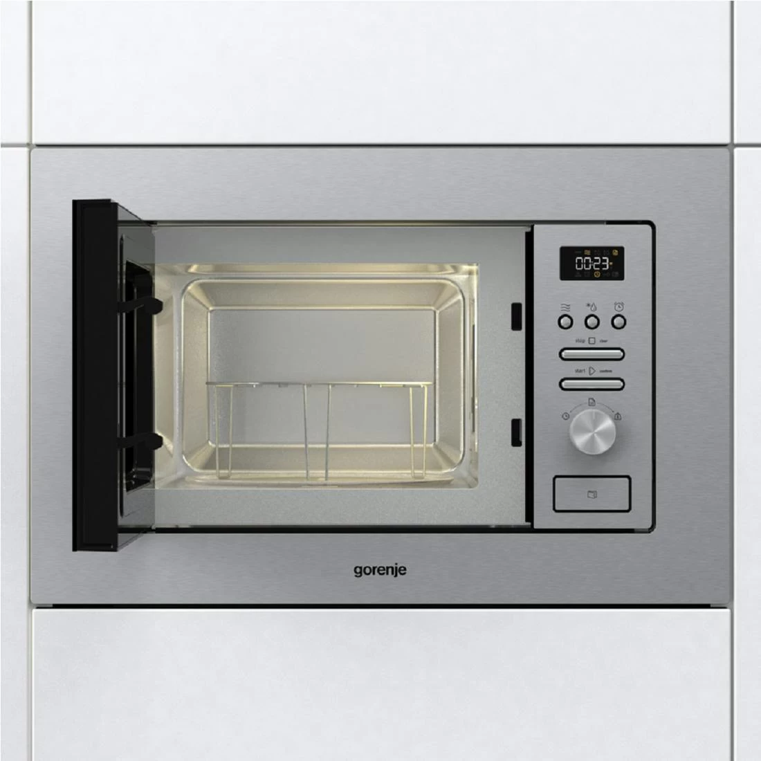 Gorenje BMI201 AG1X Mikrowelle Mit Grill Einbaumikrowelle Edelstahl - Image 6