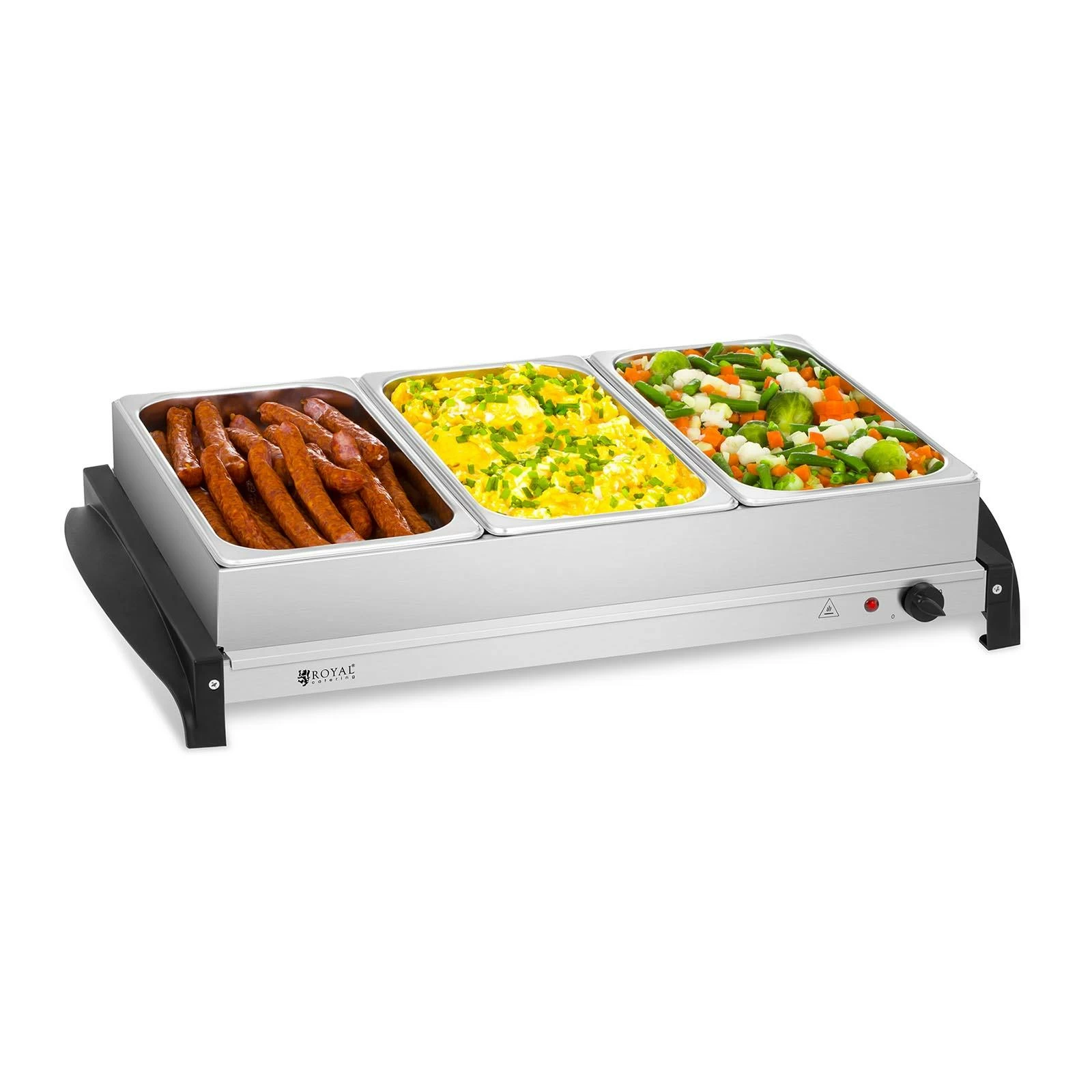 Royal Catering Buffetwärmer - 3 X 2 Liter - 400 W