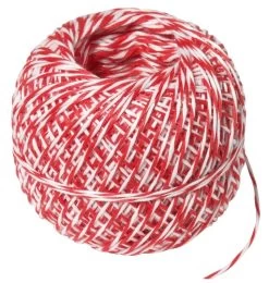 Contacto Wurstgarn Weiß/weiß/rot 100 M