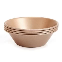 CHEFMADE | 4er Set Minikuchenform | 83x45x26mm | Champagnergold | Antihaft- & Silikonbeschichtet | Mini-Kuchen | Muffinform | Törtchen-Form